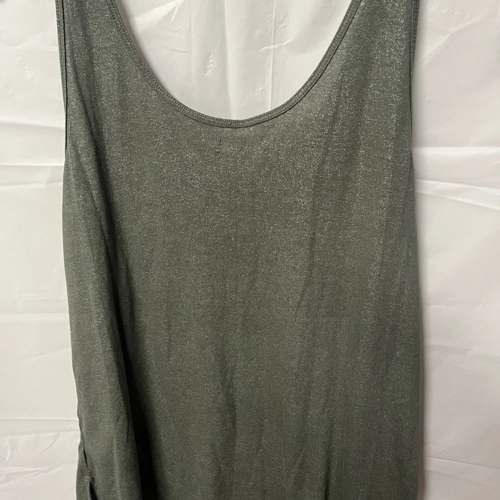 Maurices Shimmering Olive Tank Top - Picture 3 of 4